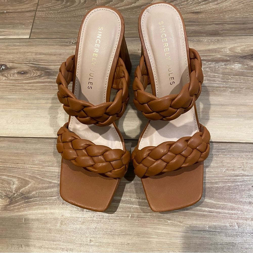 Sincerely Jules Women's Brown Braided Sandals